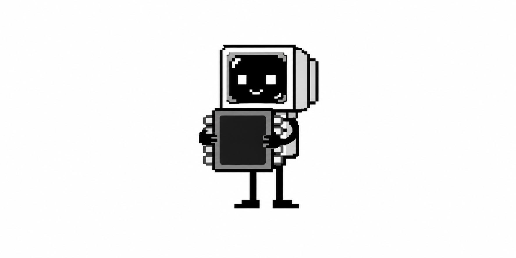 A CRT agent hugs a large microchip.